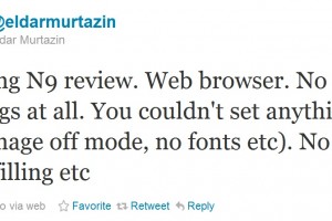 Eldar reviewing the Nokia N9 (after saying he wouldn’t) lol.