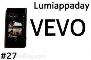 Lumiappaday #27: VEVO demoed on the Nokia Lumia 800