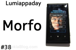 Lumiappaday #38: Morfo demoed on the Nokia Lumia 800