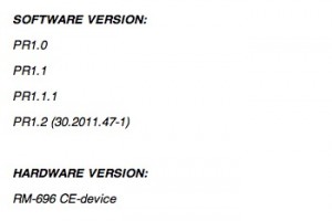 Clarity on Nokia N9 FW versions