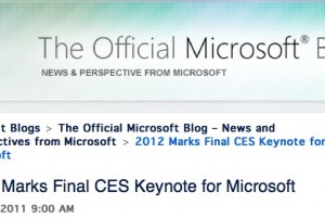 CES 2012, Microsoft’s last CES Keynote as it Tangoes with Nokia