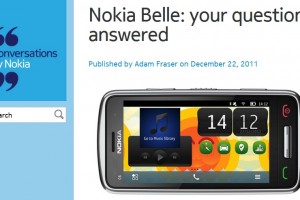 All About Belle: Nokia answers questions on name change, date of delivery and handset update (500 et)