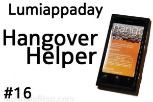 Lumiappaday #16: Hangover Helper demoed on the Nokia Lumia 800