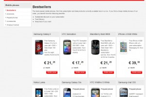 Nokia Lumia at â€˜Bestselling devicesâ€™ at Vodafone Netherlands