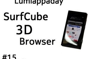 Lumiappaday #15: SurfCube 3D Browser demoed on Nokia Lumia 800