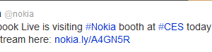 Facebook Joins Nokias CES Booth Soon (Live Stream link)
