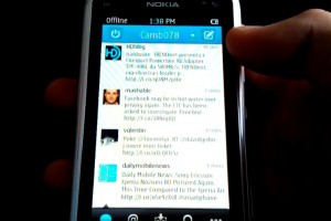 Video: Qt Twitter app, Tweeties for Symbian on Nokia N8 (Belle)