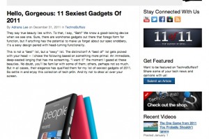 Nokia Lumia 800 top of TechnoBuffalo’s Sexiest Gadgets list for 2011 (+ramble on N9/Nokia design)