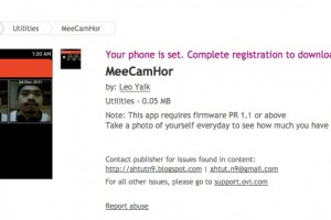 N9Apps: MeeCamHor (capture pictures with FFC )