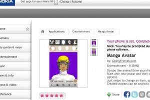 Manga Avatar available free for the Nokia N9 at Nokia Store