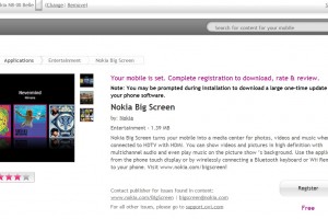 Nokia Big Screen updated with Belle Support