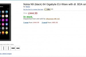 Nokia N9 64GB for Â£444.99 at Expansys UK (or Amazon UK via Expansys)