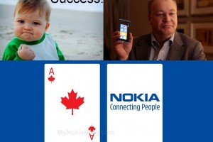 Video: Elop pulls success kid face. Tells of Lumia 710 for Rogers and Lumia 800 for Telus Canada