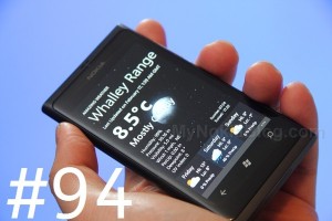 Lumiappaday #94: Amazing Weather demoed on the Nokia Lumia 800.