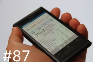 Lumiappaday #87: MyFitnessPal on the Nokia Lumia 800