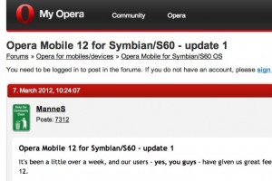 Update: Opera Mobile 12 for Symbian/60