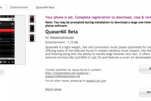 Symbian Apps: Quasar MX Beta (music player) available at Nokia Store (Harmattan Port)