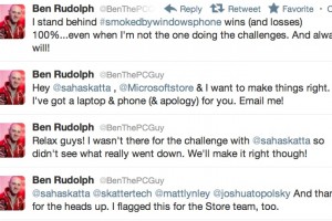 Smoked by Windows Phone, PR fail. Ben the PC guy to the rescue.