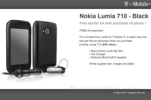 Nokia Lumia 710 Accessories freebies at T-Mobile USA