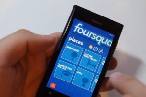 Lumiappaday #153: foursquare demoed on the Nokia Lumia 800