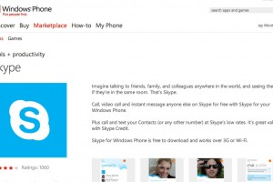 Skype for Windows Phone at Marketplace for your Lumia