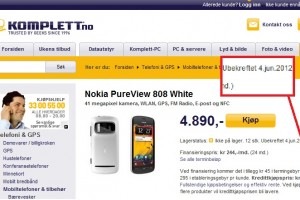 Nokia 808 PureView coming 4th June for Norway