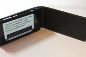 Accessories: Leather Flip case for Nokia Lumia 800 (Luxury Alpha)