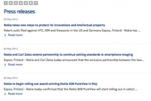 Nokia Press: Patent Infringements and Carl Zeiss