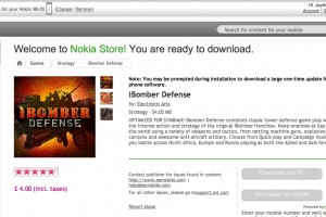 SymbianApps: iBomber Defence available at Nokia Store, optimised for Symbian.