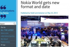 Nokia World 2012 taking place earlier! September 5-6 + change in format.