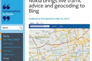 NokConv: Nokia brings live traffic advice and geocoding to Bing