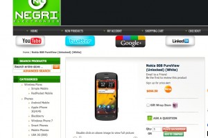 Nokia 808 PureView in USA for 666.50USD (425GBP/532EUR)