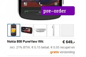 Nokia 808 PureView Pre-Order arrives in June 19th for pdashop Belgium