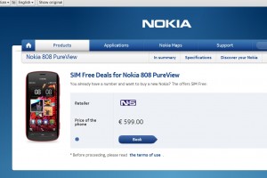 Nokia 808 PureView available at Nokia Italy?
