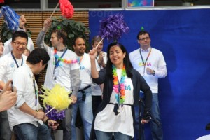 Nokia Asha Launch Nokia House (internal for Nokia Staff) with snaking conga, dancing Blanca Juti and Asha Touch Cakes!