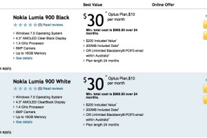 Lumia 900 available in Australia thorugh Optus – Online only? Update: In stores this week