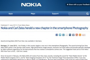 Nokia 808 PureView officially available in Germany (Press Release)