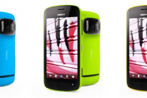 ‘Shopped: Blue, Lime Green and Yellow Nokia 808 PureView