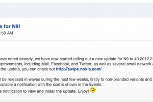 Firmware Update for Nokia N9 to PR1.3 available! 1000 Improvements Confirmed at Nokia, v40.2012.21-3,