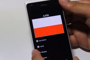 Lumiappaday #257: National Flags Quiz demoed on the Nokia Lumia 900