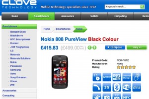 Clove UK getting stock for Nokia 808 PureView from 6th August?