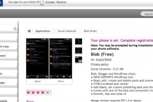 N9Apps: WordPress app, Blob available at Nokia Store