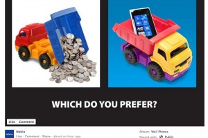 Nokia trolling Samsung’s rumoured Billion dollar’s worth of nickel coin filled trucks