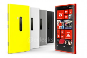 Evleaks Confirms Lumia 920 in White, Black, Grey, Red & Yellow; Cyan Nowhere to be Seen