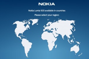 Nokia Lumia 920 and Nokia Lumia 820 availability map