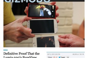 Gizmodo: “Definitive proof that the Nokia Lumia 920 camera is awesome” – thrashing SGSIII and iPhone 4S