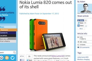 NokConv: Nokia Lumia 820 comes out of its shell