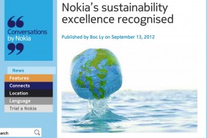 NokConv: Nokia’s Sustainability excellence recognised