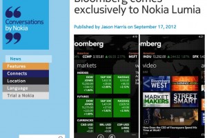 NokConv: Bloomberg comes exclusively to Nokia Lumia