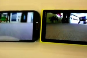 Nokia Lumia 920 PureView VS Samsung Galaxy S3 Live, side by side comparison video